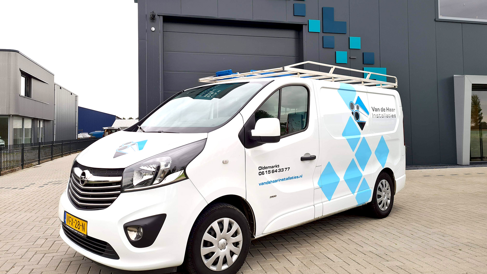 Autobelettering Van de Haar Installaties